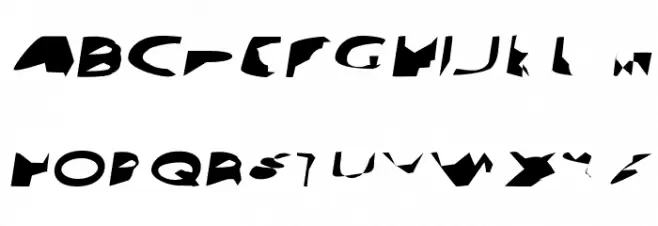 Ampere SmallCaps UltraExtended Italic Schriftart Groß
