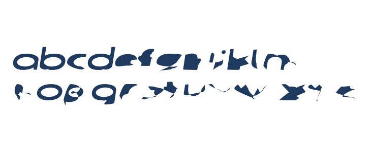 Ampere SmallCaps UltraExtended Italic Lowercase