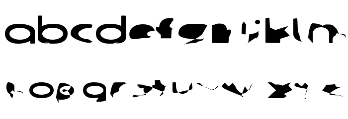Ampere SmallCaps UltraExtended Font LOWERCASE