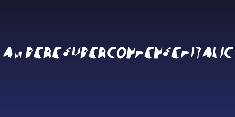Ampere SuperCondensed Italic Social Header
