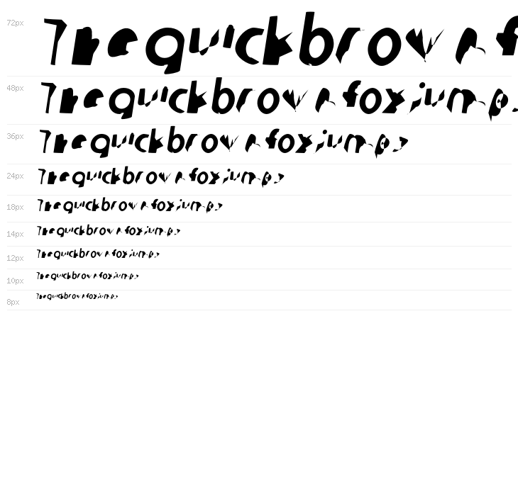 Ampere SuperCondensed Italic Waterfall