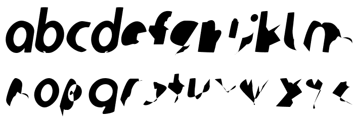 Ampere SuperCondensed Italic Font LOWERCASE