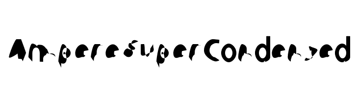 Ampere SuperCondensed  免费字体下载