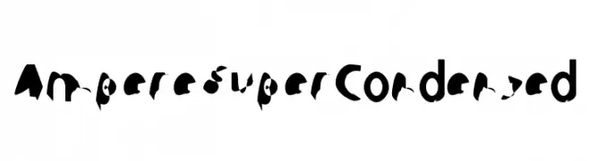 Ampere SuperCondensed  Frei Schriftart Herunterladen