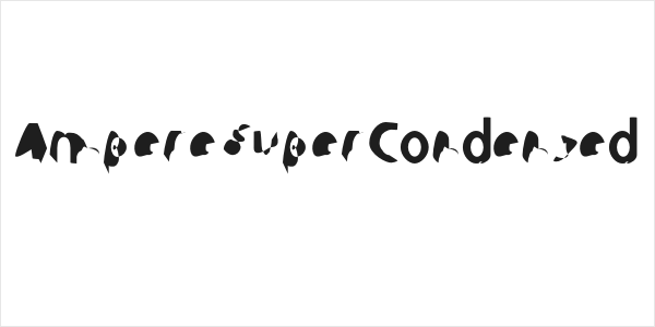 Ampere SuperCondensed Logo
