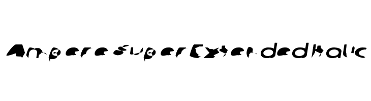 Ampere SuperExtended Italic  नि: शुल्क फ़ॉन्ट्स डाउनलोड