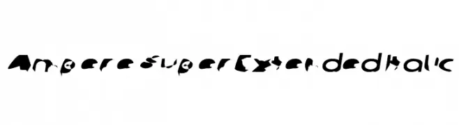 Ampere SuperExtended Italic  Frei Schriftart Herunterladen