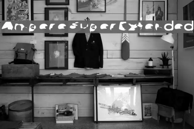 Ampere SuperExtended Font examples