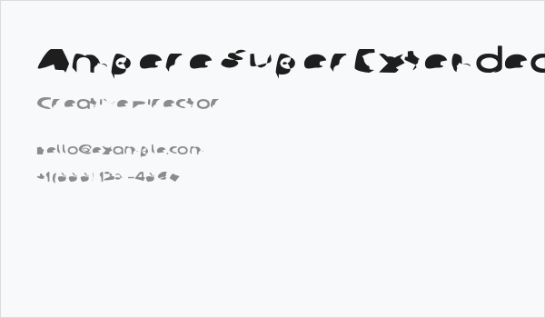 Ampere SuperExtended Business Card