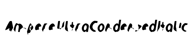 Ampere UltraCondensed Italic  font caratteri gratis