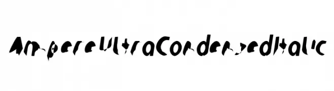 Ampere UltraCondensed Italic  Frei Schriftart Herunterladen