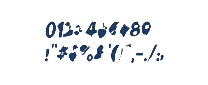 Ampere UltraCondensed Italic Other Characters