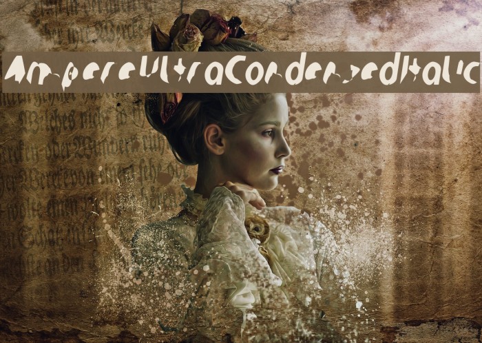 Ampere UltraCondensed Italic Example 2