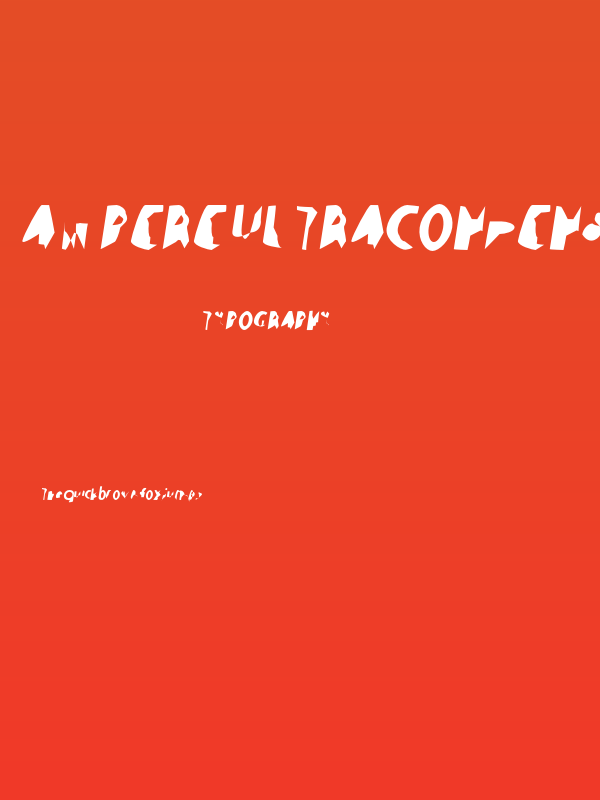 Ampere UltraCondensed Italic Poster