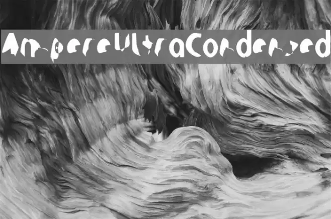 Ampere UltraCondensed Font examples