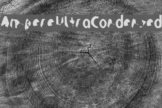 Ampere UltraCondensed Font examples