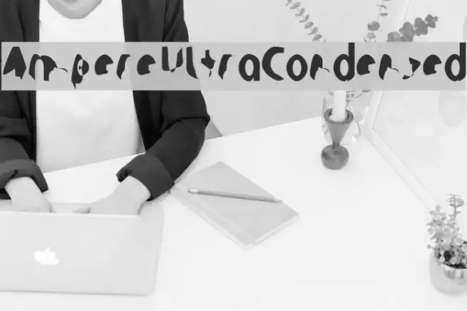 Ampere UltraCondensed Font examples