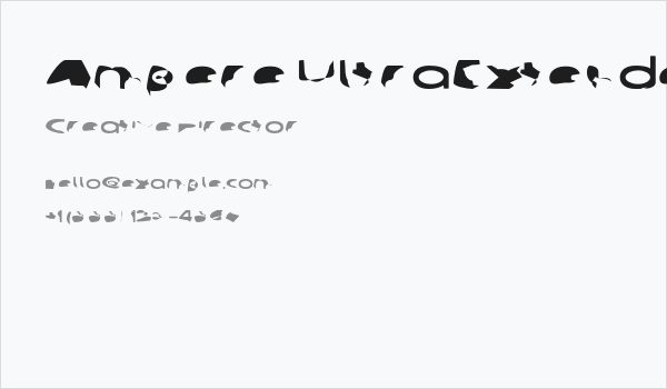 Ampere UltraExtended Business Card