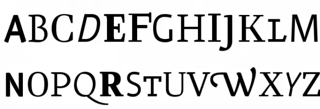 Amperisk Шрифта ВЕРХНИЙ