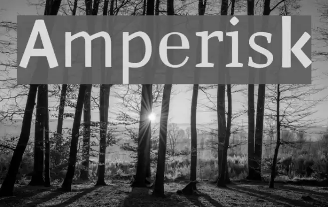 Amperisk Font examples