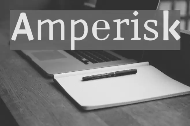 Amperisk Font examples