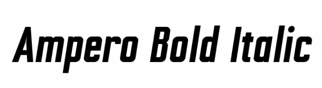 Ampero Bold Italic  تنزيل الخطوط