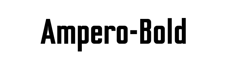 Ampero-Bold  Frei Schriftart Herunterladen