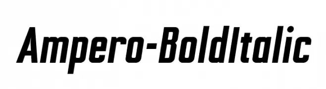 Ampero-BoldItalic  免费字体下载