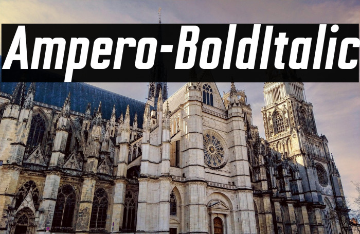 Ampero-BoldItalic Example 1
