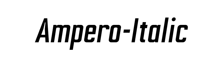 Ampero-Italic  Frei Schriftart Herunterladen