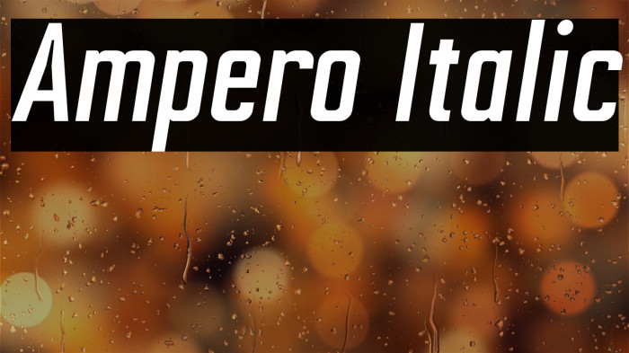 Ampero Italic Example 2