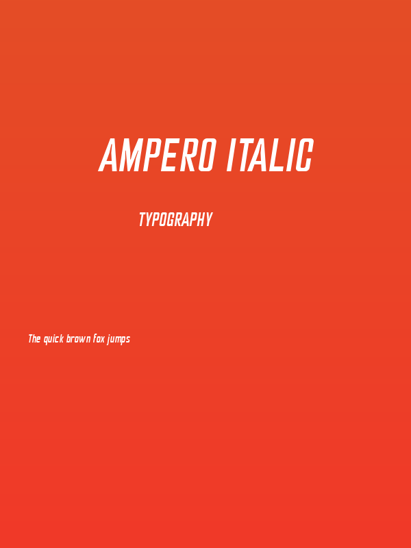 Ampero Italic Poster