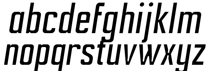 Ampero Light Italic Font LOWERCASE