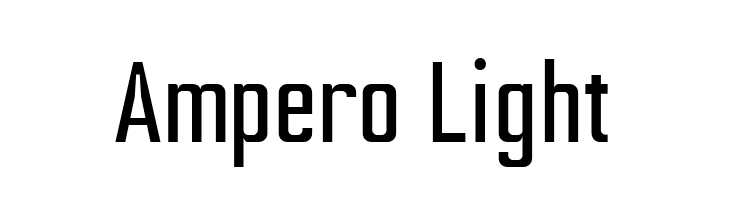 Ampero Light  les polices de caractères gratuit tlcharger