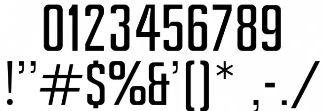 Ampero Light Font OTHER CHARS