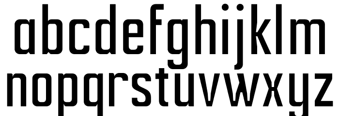 Ampero-Light Font LOWERCASE