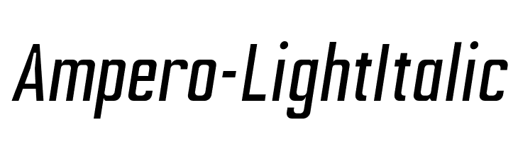 Ampero-LightItalic  Frei Schriftart Herunterladen
