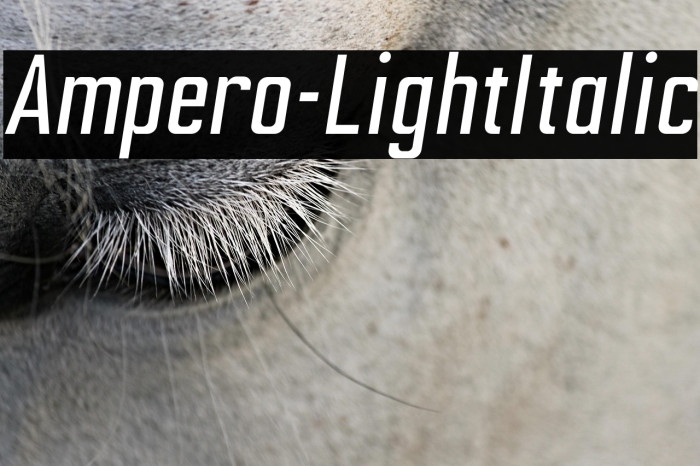 Ampero-LightItalic Example 1