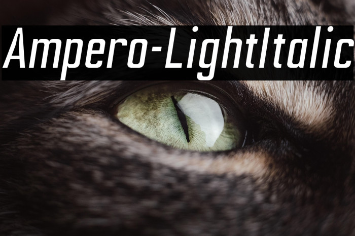 Ampero-LightItalic Example 2
