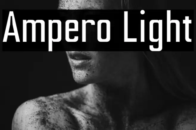 Ampero Light Font examples