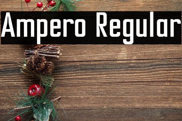 Ampero Regular Example 1