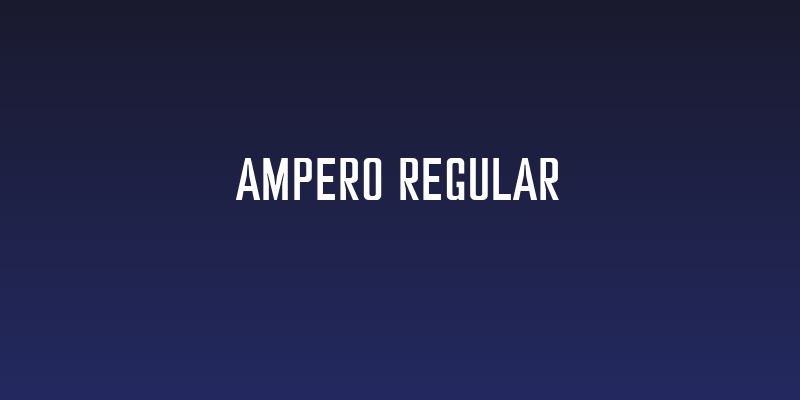 Ampero Regular Social Header
