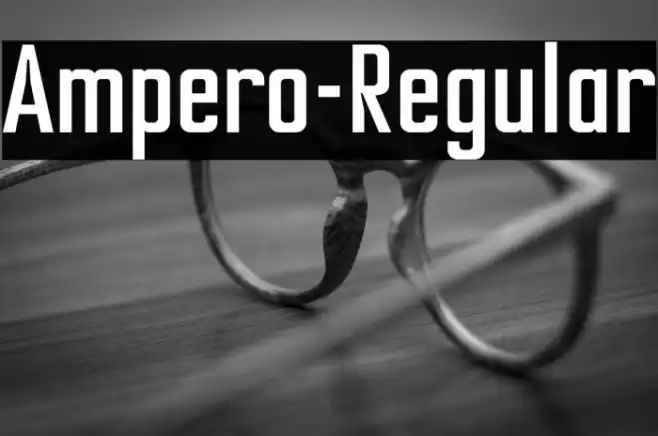 Ampero-Regular Font examples