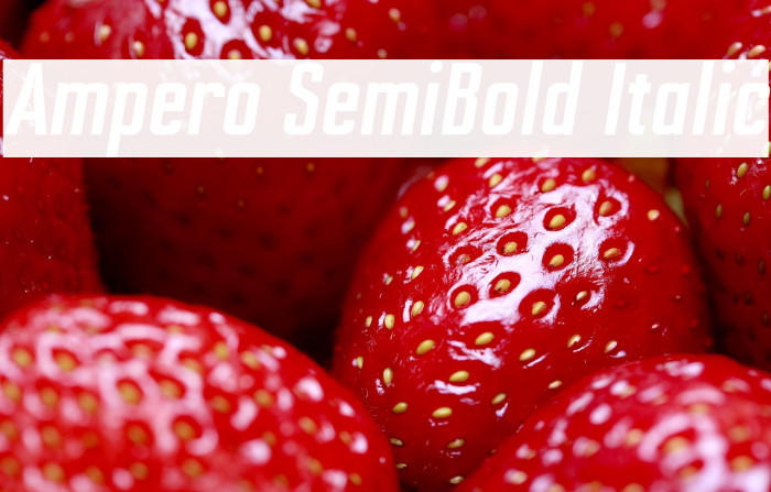 Ampero SemiBold Italic Example 1