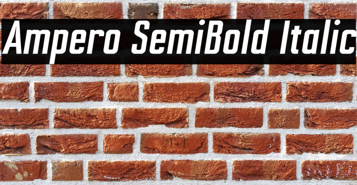 Ampero SemiBold Italic Example 2