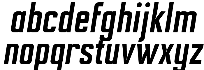 Ampero SemiBold Italic Font LOWERCASE