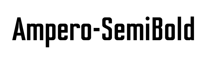 Ampero-SemiBold  नि: शुल्क फ़ॉन्ट्स डाउनलोड