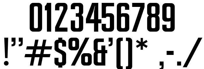 Ampero SemiBold Font OTHER CHARS