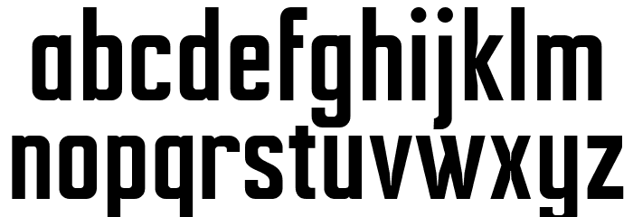 Ampero SemiBold Font LOWERCASE