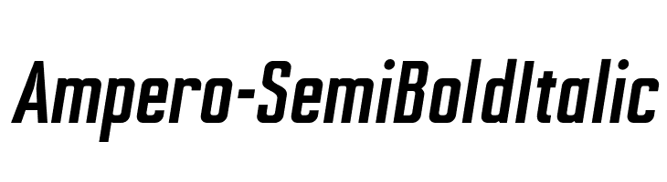 Ampero-SemiBoldItalic  免费字体下载